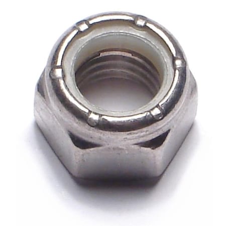 Midwest Fastener Nylon Insert Lock Nut, 7/16"-14, 18-8 Stainless Steel, Not Graded, 8 PK 78987